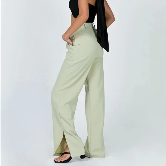 ๐ Princess Polly Astrid Pants in Sage - Picture 2 of 16